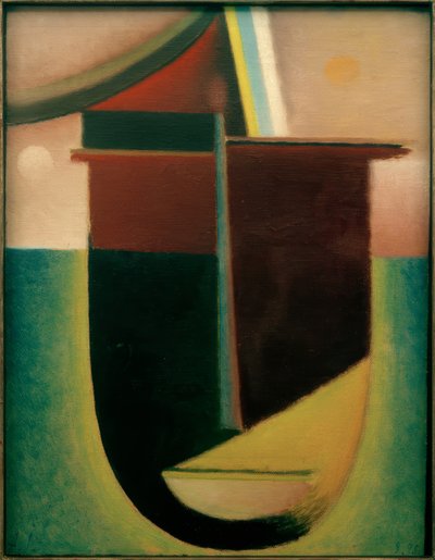 Abstract Head: Light and Darkness by Alexej von Jawlensky